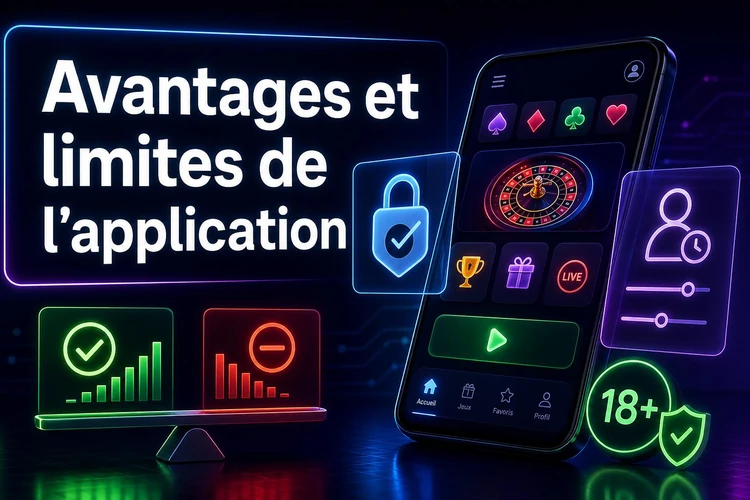 Avantages et limites de l'application
