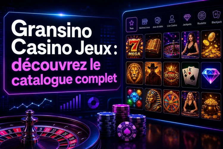 Gransino Casino Jeux: découvrez le catalogue complet